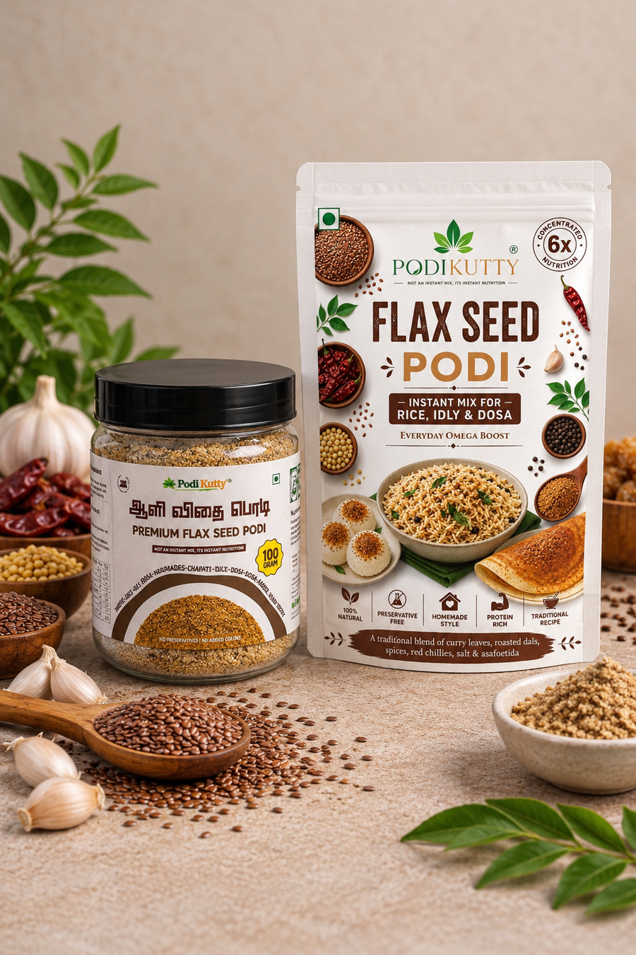 Flax Seed Podi
