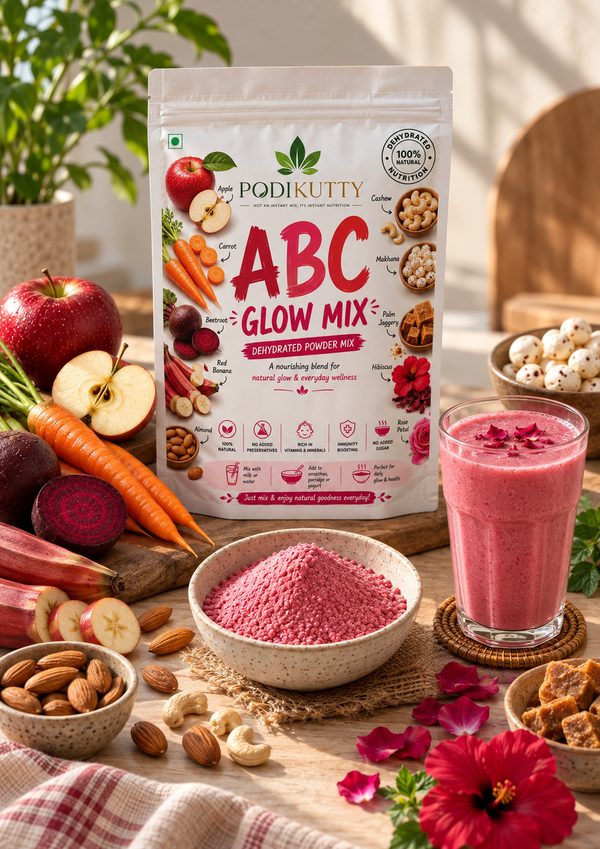 ABC Daily Glow Mix (With Dry fruits & Seeds & Hibiscuses & Rose Petals )